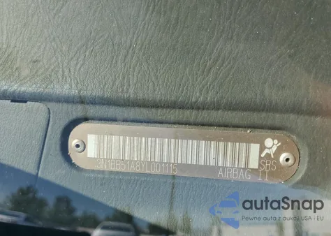 2000 Nissan Sentra Se z USA, uszkodzony, nr VIN 3N1BB51A8YL001115